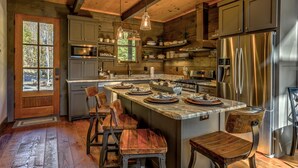 Cabin, 3 Bedrooms | Private kitchen - Singing Pines by Escape to Blue Ridge (Blue Ridge)