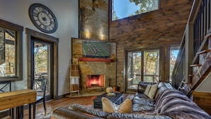 Cabin, 3 Bedrooms | Living room - Singing Pines by Escape to Blue Ridge (Blue Ridge)
