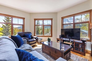 Smart TV, fireplace, offices, printers