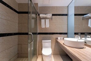 Bathroom - Baihe Business Chain Hotel (Wenzhou)