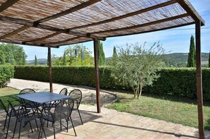 Outdoor dining - Rocche di Valiano, Ortensia in Siena, pool use, AC (Castelnuovo Berardenga)