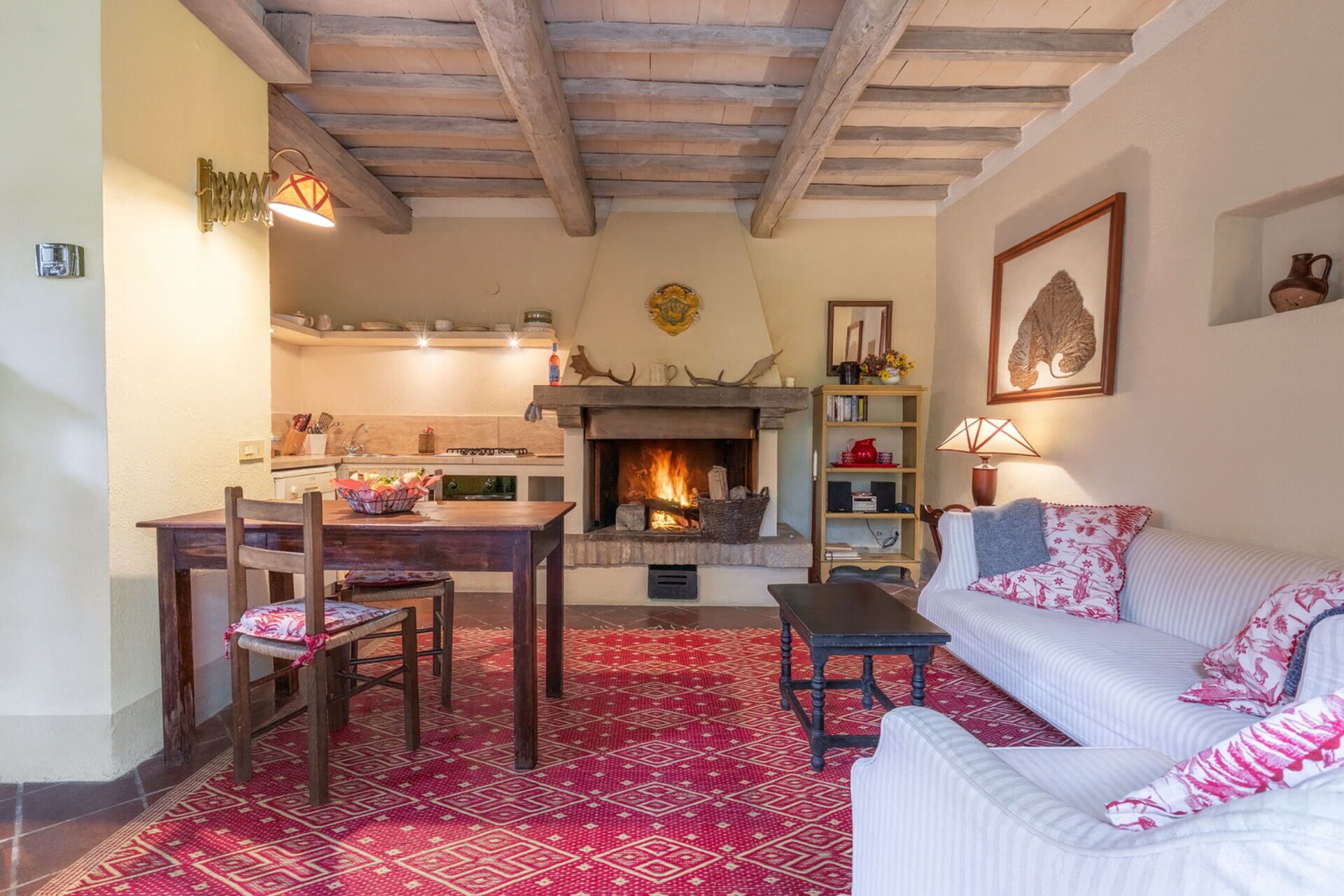 TV, fireplace, stereo