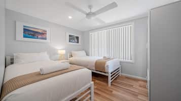 4 bedrooms, travel cot, WiFi, bed sheets