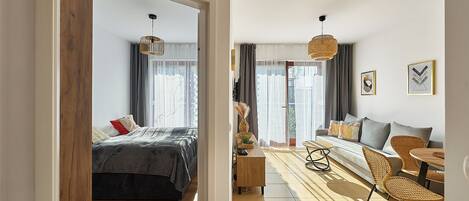 Apartamento clássico | Ferros/tábuas de passar roupa, Wi-Fi de cortesia, roupa de cama