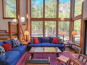 TV, fireplace, DVD player, stereo