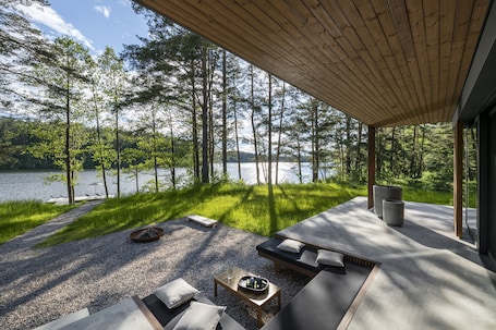 Luxury Villa | Terrace/patio. The Lake. Unique Waterfront Villa