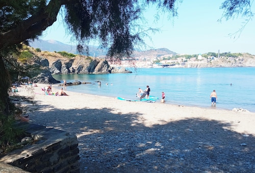 2 bedroom apartment panoramic sea view Port-Vendres, 2 kms Collioure