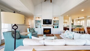 TV, DVD player, ping pong