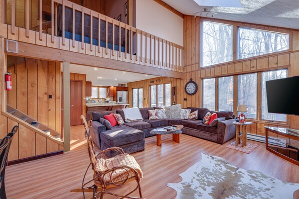 Televisor intel·ligent, llar de foc, videojocs i llibres