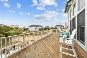 Terrace/patio - 2303 - Spare Time, Beautiful Private Home with Amenities and Walkway Next Door (Corolla)