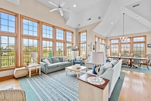 TV, DVD player, books, video library - 2303 - Spare Time, Beautiful Private Home with Amenities and Walkway Next Door (Corolla)