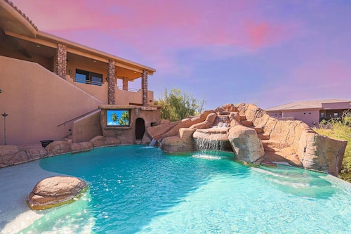 BIGGEST BEST MANSION In NE Scottsdale Area- VIEWS, Infinity Pool, MOVIE THEATER!