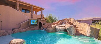 BIGGEST BEST MANSION In NE Scottsdale Area- VIEWS, Infinity Pool, MOVIE THEATER!