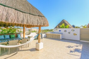 Panoramic Penthouse, 3 Bedrooms, Private Pool, City View | Terrace/patio - Zama Gardens by Stella Rentals (Tulum)