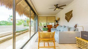 時尚公寓, 2 間臥室, 私人泳池 | 客房景觀