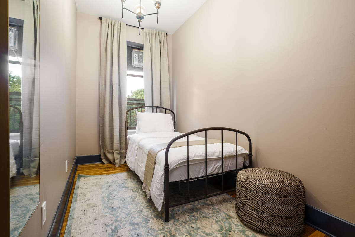 Individually furnished, blackout drapes, soundproofing