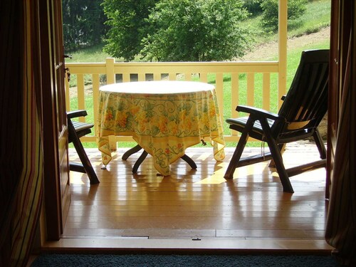 Spacious villa with fireplace