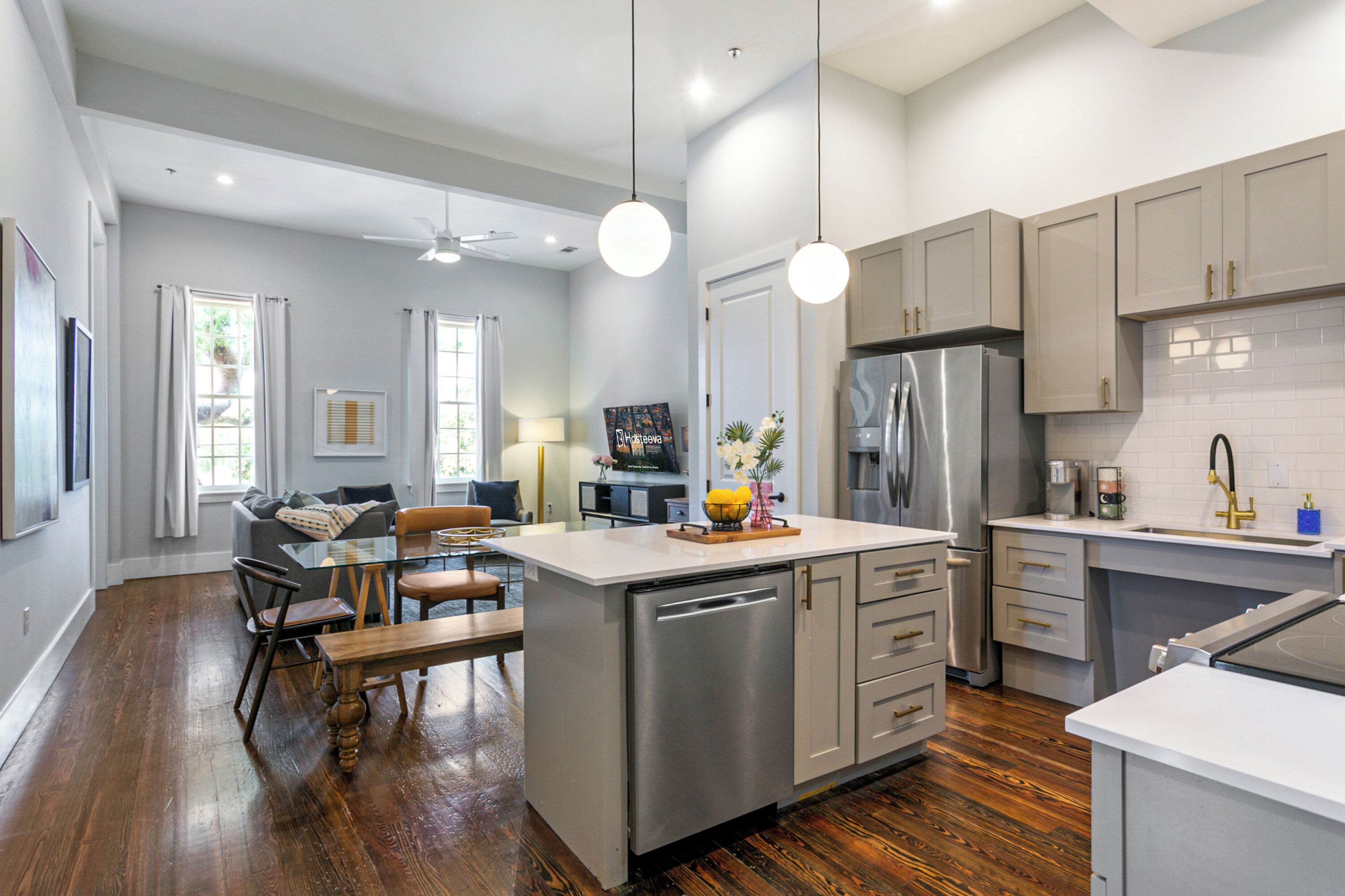 Superior Apartment, 5 Bedrooms | Private kitchen | Fridge, electric kettle, cookware/dishes/utensils, dining tables