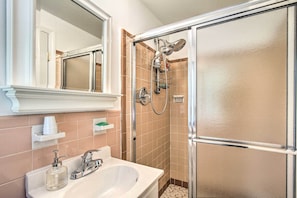 Free toiletries, hair dryer, towels