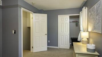 3 bedrooms, iron/ironing board, travel cot, WiFi