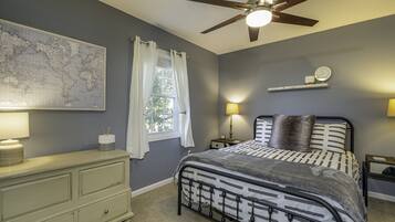 3 bedrooms, iron/ironing board, travel crib, WiFi