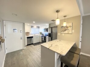 Fridge, microwave, oven, stovetop - Beachfront Condo with Pool. Book today!!! (Ormond Beach)
