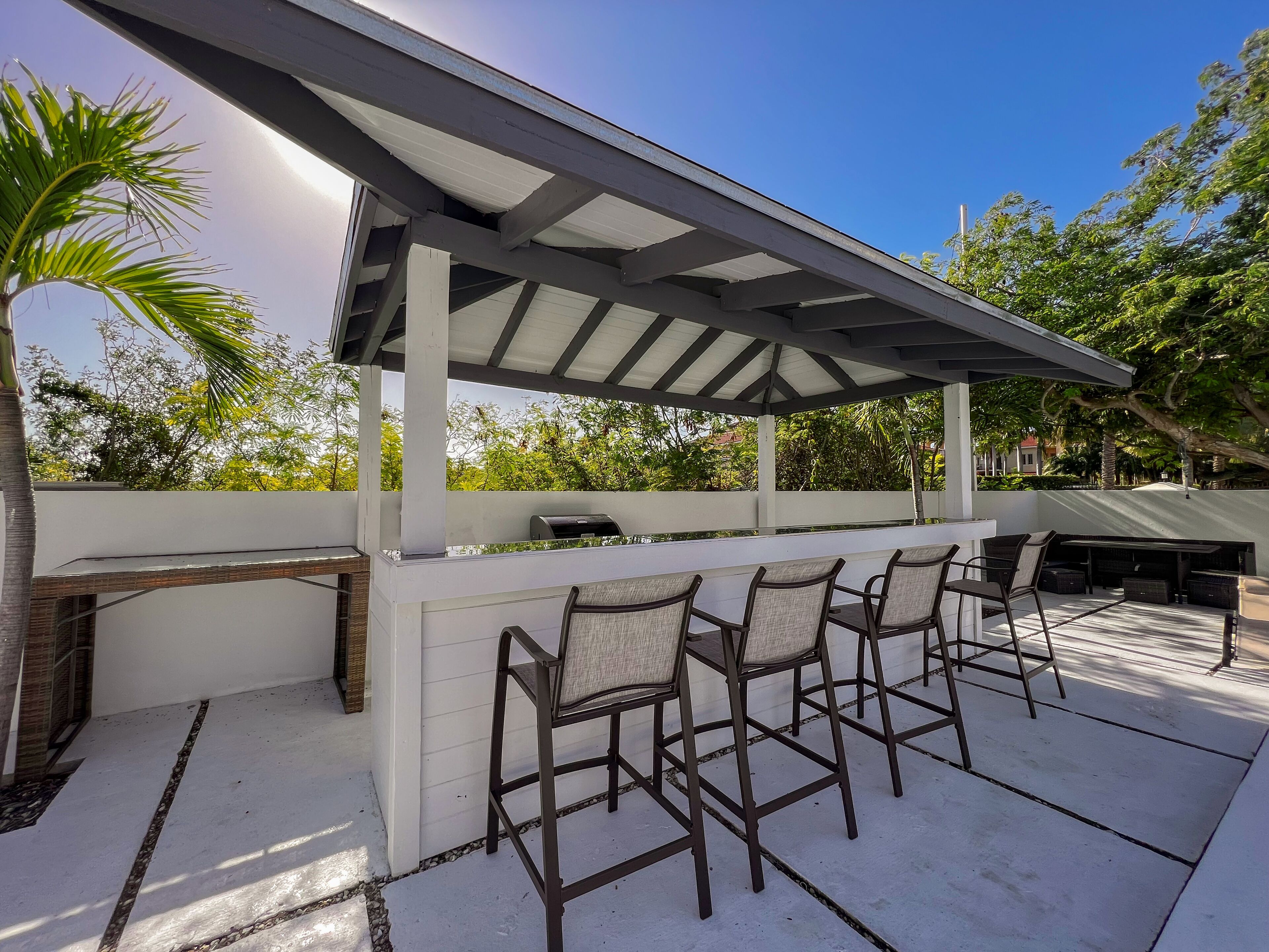 villa, 3 bedrooms, private pool, garden view | terrace/patio