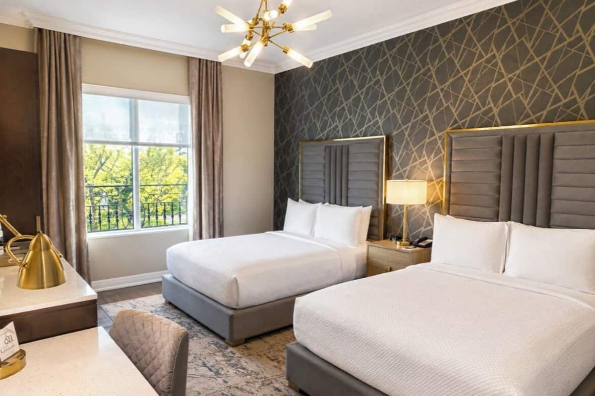 Room, 2 Queen Beds, Park View | Hypo-allergenic bedding available, down comforters, in-room safe