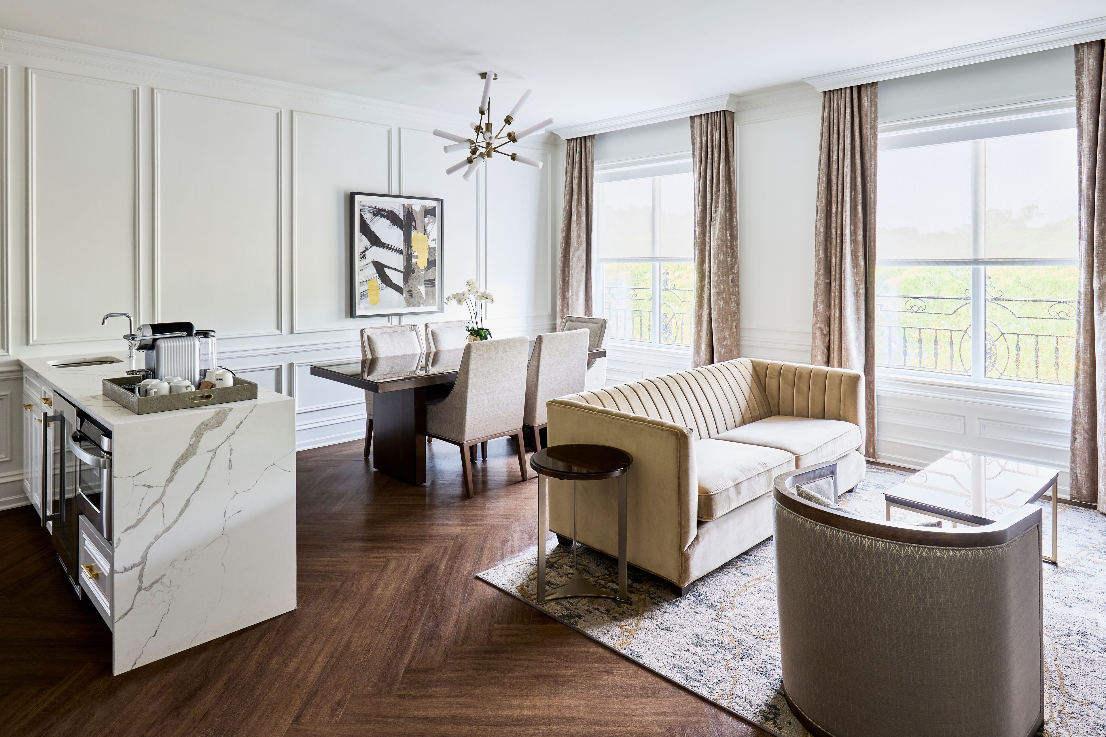 1 bedroom, hypo-allergenic bedding, down duvets, in-room safe