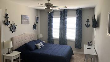 2 bedrooms, iron/ironing board, free WiFi, bed sheets