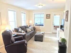 Smart TV, DVD player, table football, music library - Lakefront Home + Guest House • Sleeps 16 • Year-Round Fishing (Ortonville)