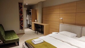 1 室のベッドルーム、WiFi、ベッドシーツ、車椅子でアクセスできる設備