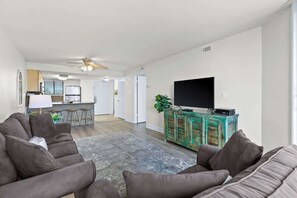 TV, DVD player, offices