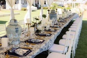 Área para banquetes al aire libre