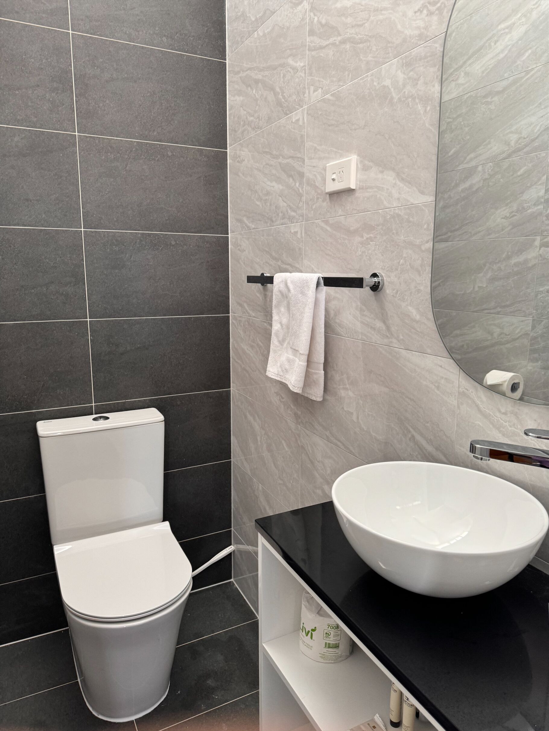 Comfort Twin Room | Bathroom | Shower, hair dryer, towels, soap
