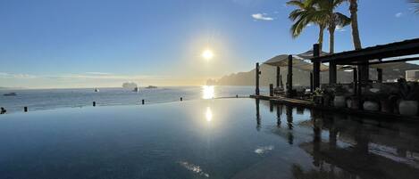 Piscina externa, piscina aquecida