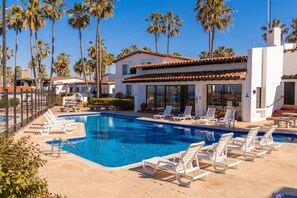 A heated pool - Azure Horizon Rosarito | Coastal Luxe Sanctuary Steps from the Beach (Playas de Rosarito)