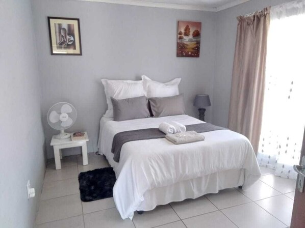 1 bedroom, iron/ironing board, bed sheets