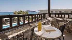 Panoramic Studio | Balcony view - Erato Beach Hotel Adults Only (Platanias)