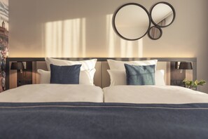Roupas de cama antialérgicas, cofres nos quartos