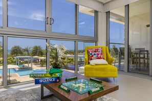 Family Room, 2 Bedrooms, Balcony, Ocean View | Living area | Smart TV - Azure Beach Residences (Noord)