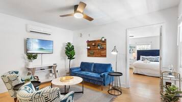 1 bedroom, iron/ironing board, travel crib, WiFi