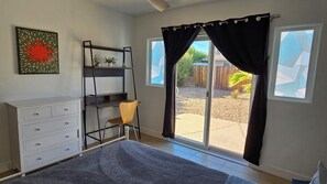 3 bedrooms, desk, soundproofing, iron/ironing board