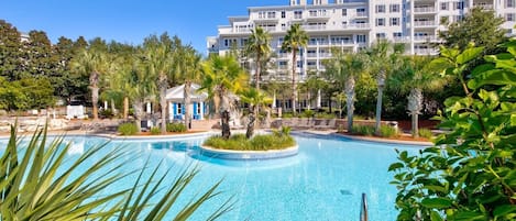A heated pool