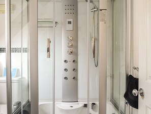 Hair dryer, towels