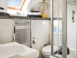 Hair dryer, towels