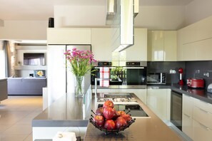 Luxury Villa, Ensuite, Valley View (Luxury Villa Helanes) | Private kitchen - Luxury Villa Helanes (Corfu)