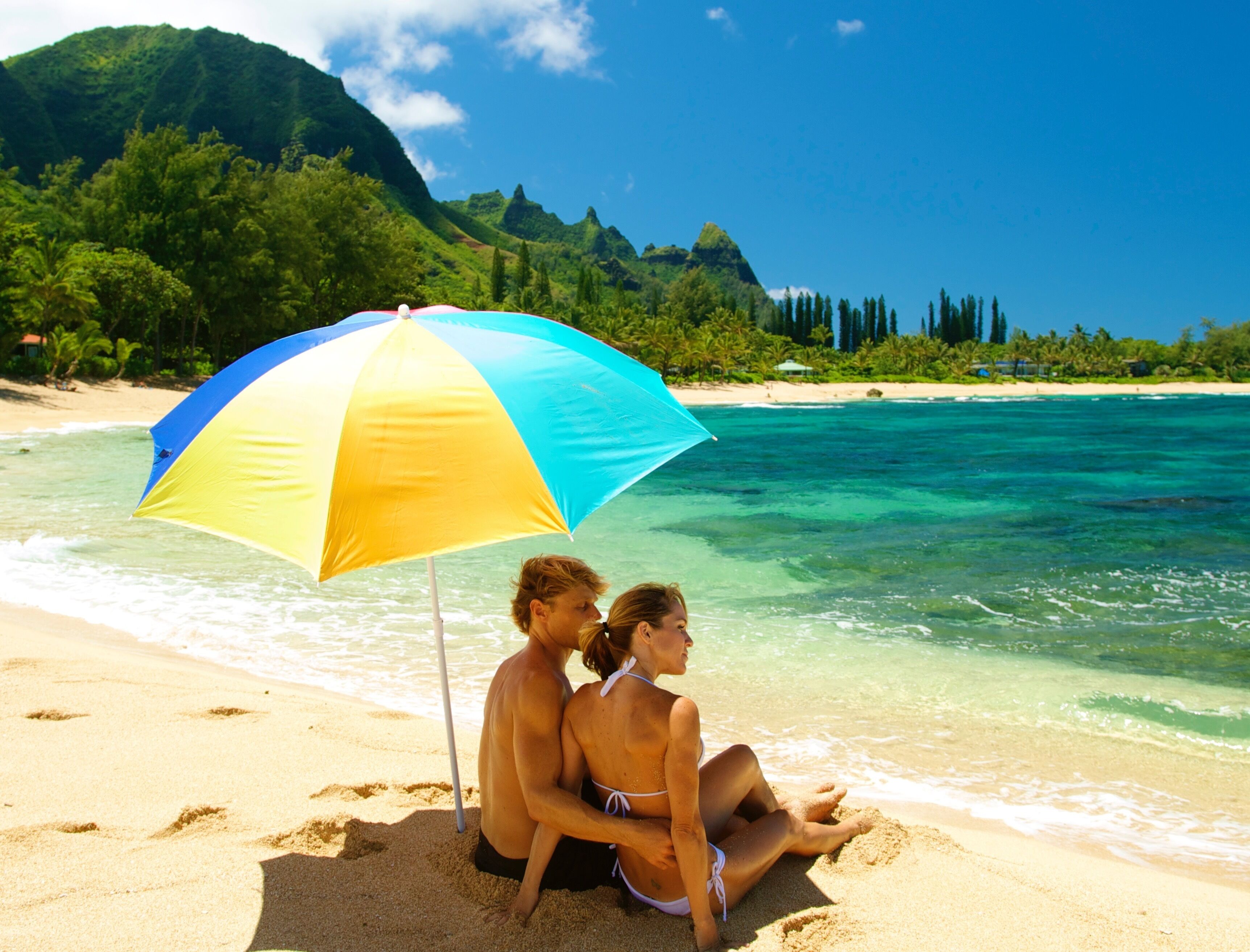 In Strandnähe, Liegestühle, Strandtücher