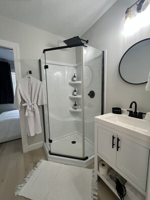 Hair dryer, towels - The Hideaway on Tacketts Shipping Container (Hurricane)