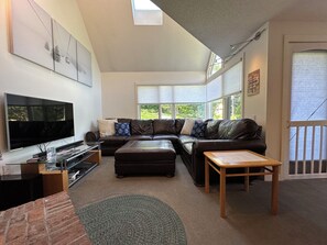 TV, fireplace, DVD player
